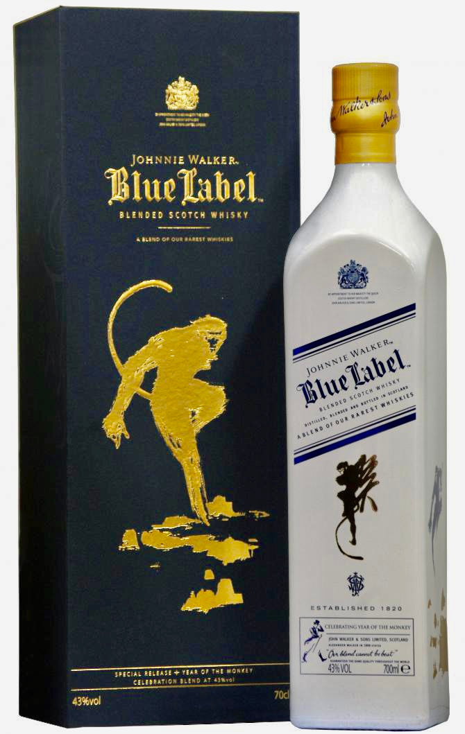 Johnnie Walker Blue Label Limited Edition Year of Monkey Blended Scotch, 750ml