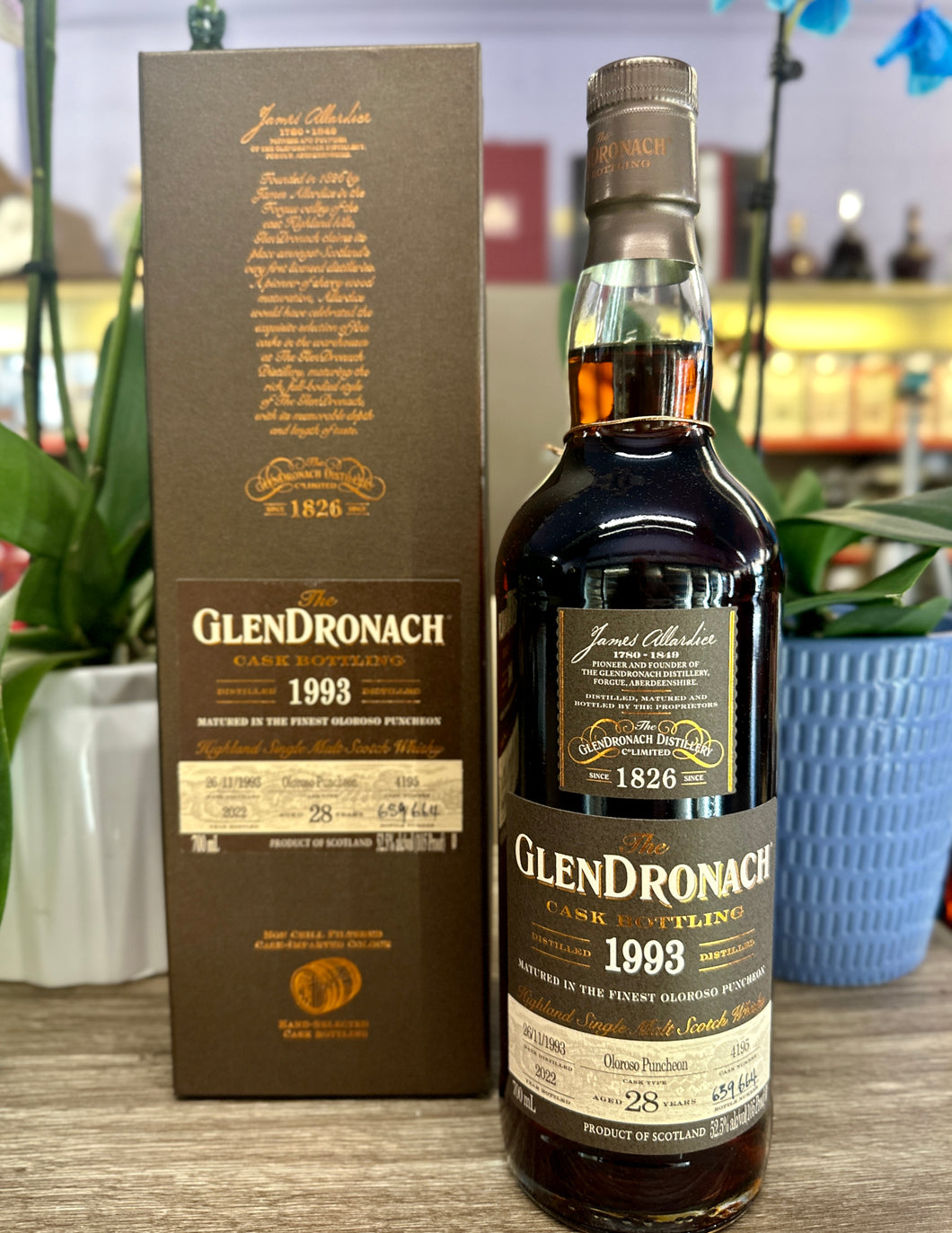 GlenDronach Pedro Ximenez Sherry Puncheon 28 Year Old Single Malt Scotch