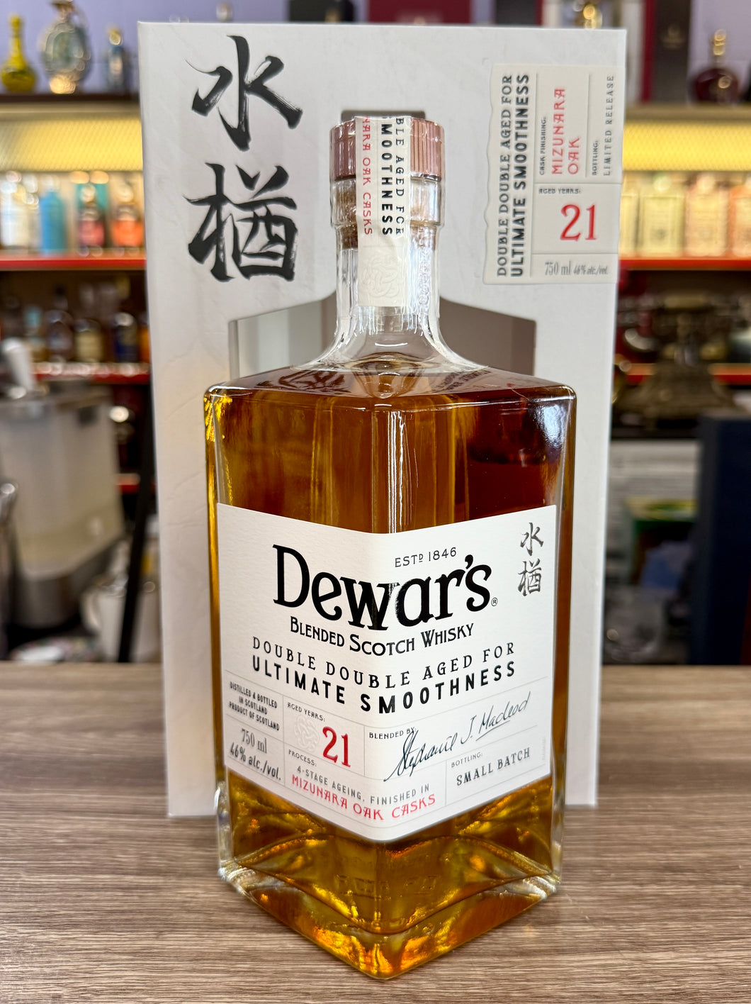Dewar's 21 year Double Double Aged Mizunara Oak Cask