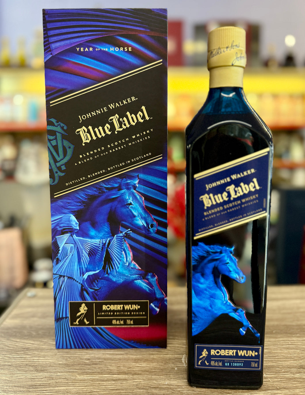Johnnie Walker Blue Label Limited Edition Year of Horse by Robert Wun Blended Scotch
