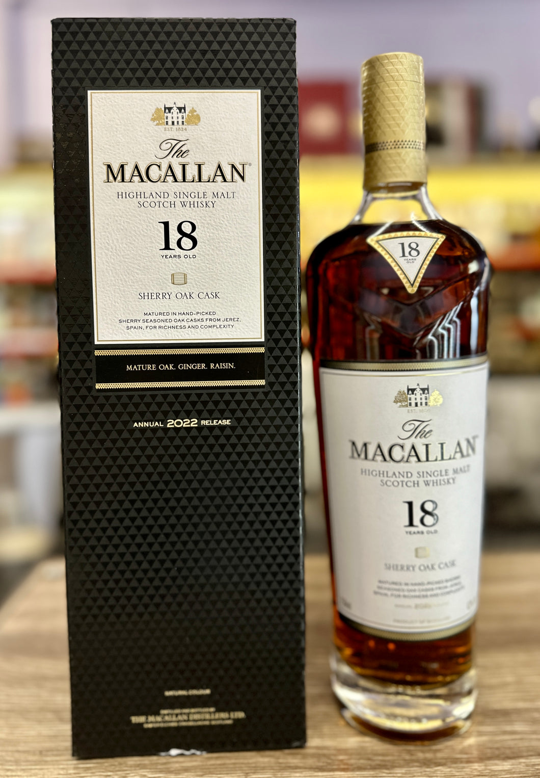 Macallan 18 Year Old Sherry Oak Single Malt Scotch
