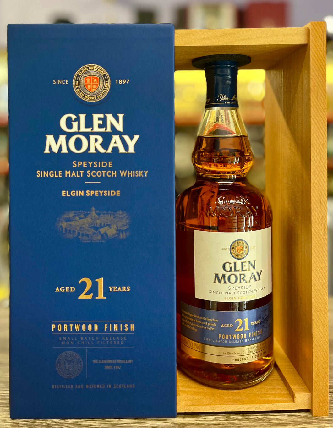 Glen Moray Elgin Heritage Portwood Finish 21 Year Old Single Malt Scotch