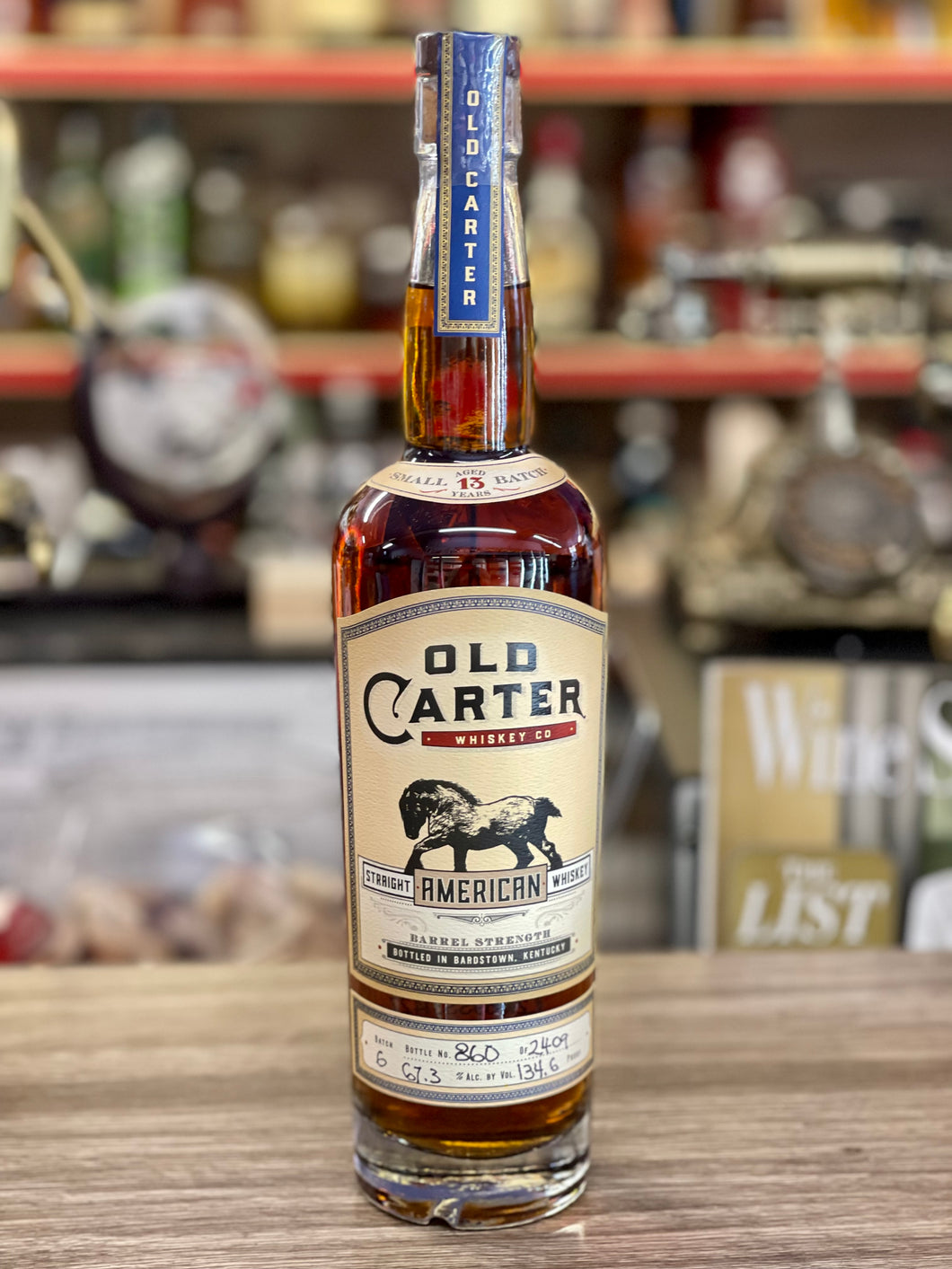 Old Carter Small Batch 13 Year Old Bourbon Whiskey