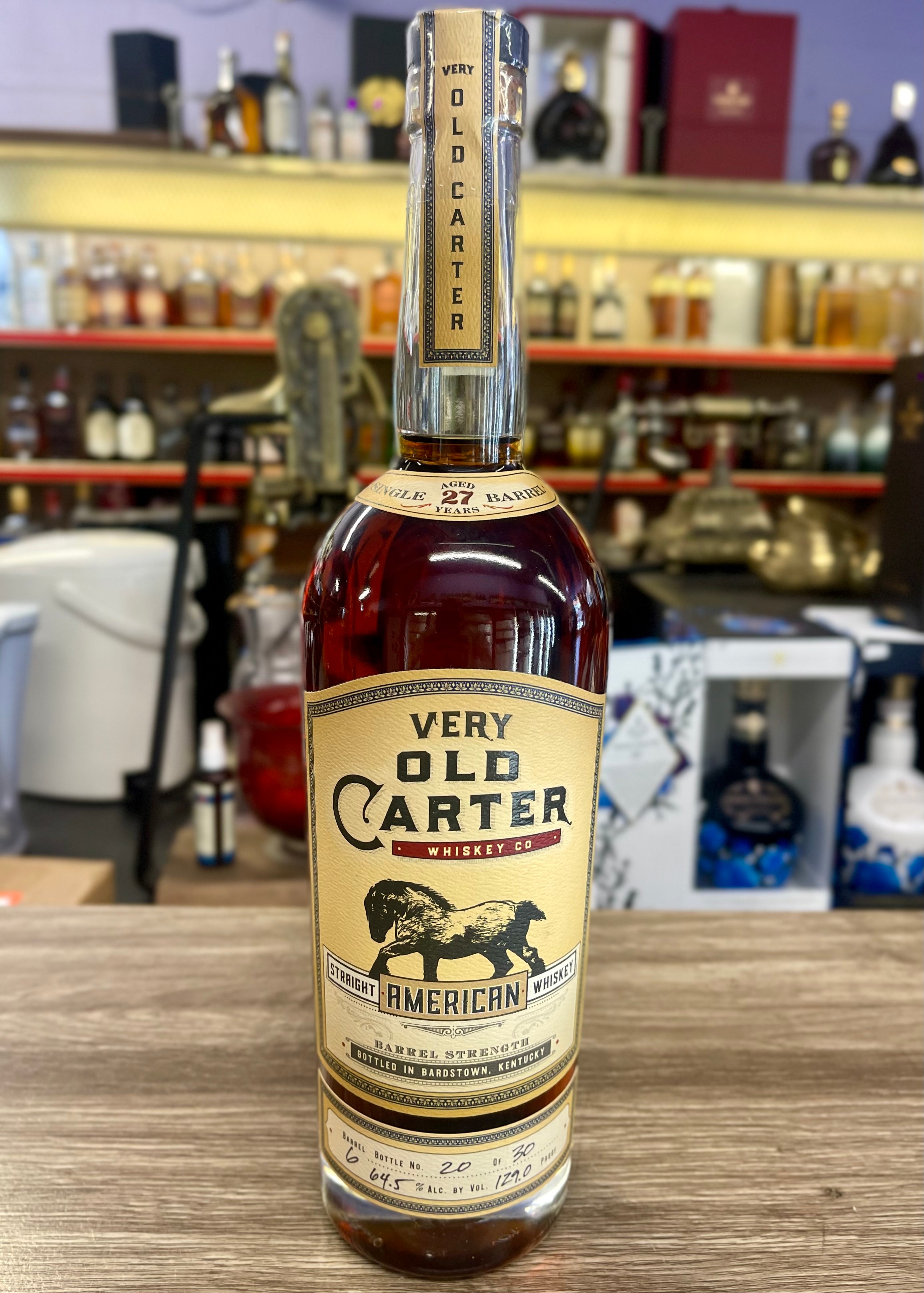 Old Carter Whiskey Co. 27 Year Old Barrel Strength Straight Old Carter Whiskey Co. 27 Year Old Barrel Strength Straight